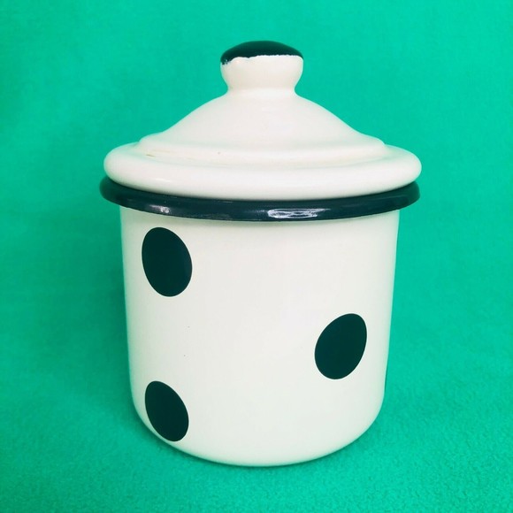 Emalia Olkusz Dining Vintage Emalia Olkusz Polish Polka Dot